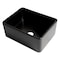 Alfi Brand Black Matte Smooth Apron 24" x 18" Single Bowl Fireclay Farm Sink ABF2418-BM - alternate 5